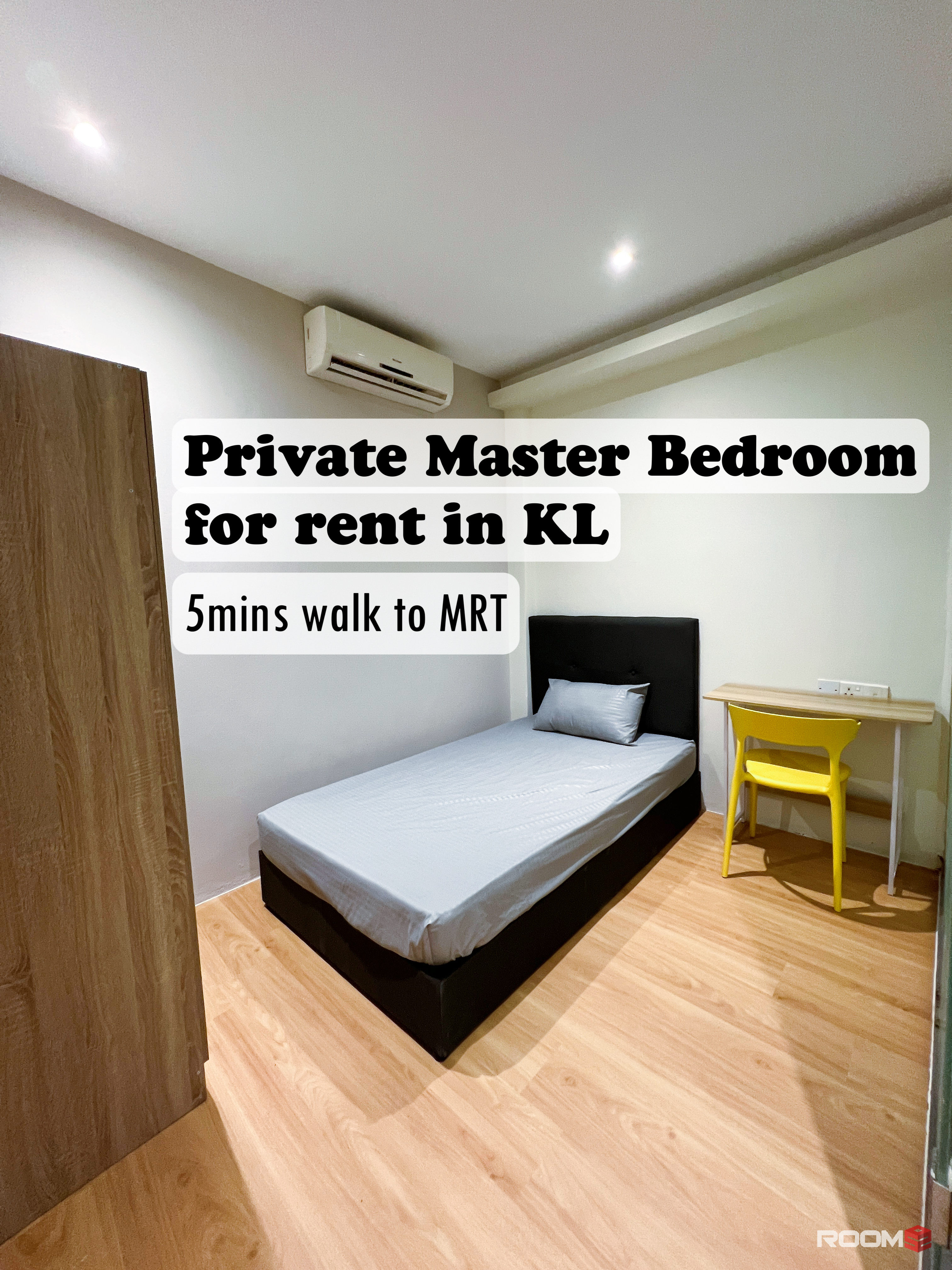 🔥Zero Deposit🔥Private Room rent in KL City Centre
