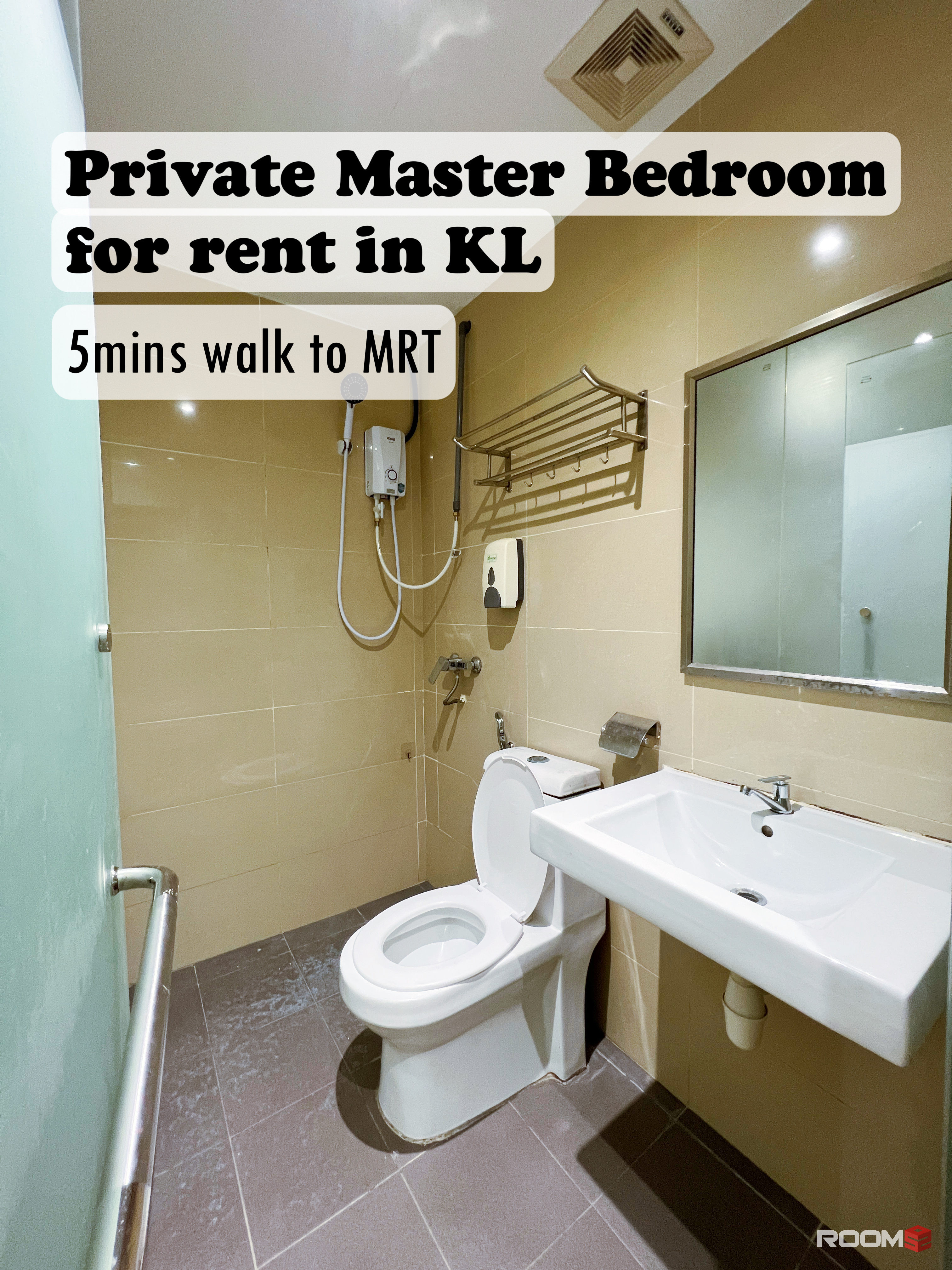 🔥Zero Deposit🔥Private Room rent in KL City Centre
