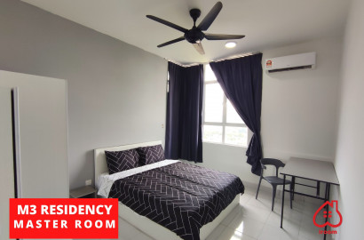 [ZERO Deposit🔥Female Unit 👧🏻] Master room for rent at M3 Residency with private 🛁bathroom