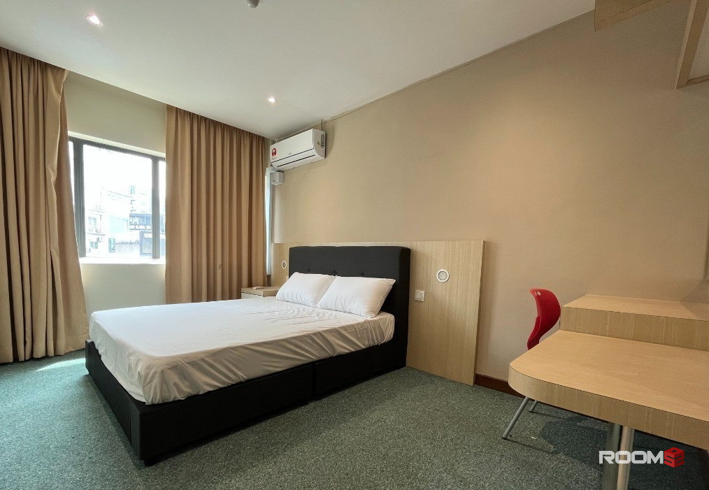 Hotel Room Rent : Zero Deposit, Private Master Room, Attached Bathroom, Non-Sharing, Nearby LRT Station Pudu KL