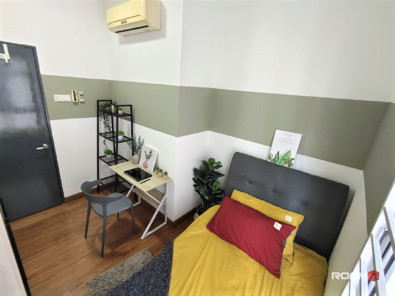Serene Female Unit & FULLY FURNISHED Single Room @ Happy Garden, Border OUG, Kuchai Lama & Sri Petaling