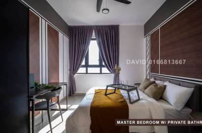 [KEPONG] Master bedroom with private toilet
