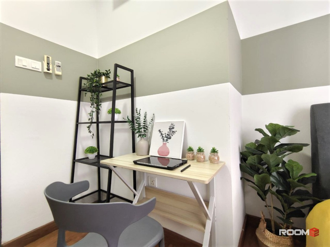 Serene Female Unit & FULLY FURNISHED Single Room @ Happy Garden, Border OUG, Kuchai Lama & Sri Petaling