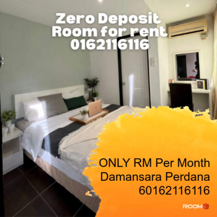 Zero Deposit🔥🛏️King Bed Room for Rent @ Damansara Perdana 🌟WiFi A/C