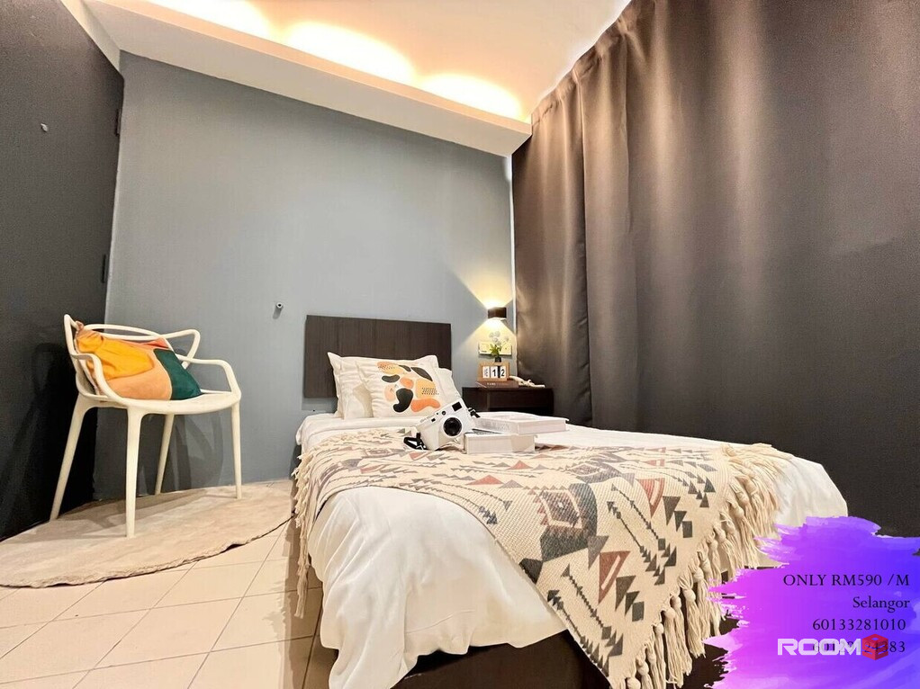 Q Inn Hotel Sunway Mentari Room For Rent WITH PRIVATE TOILET