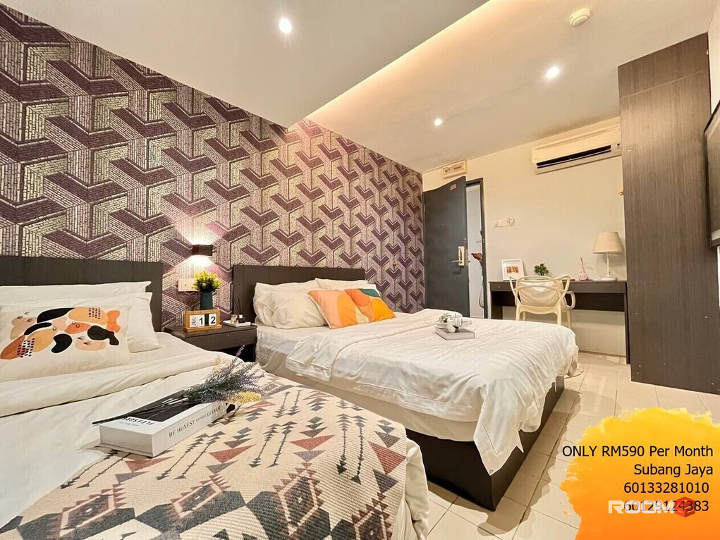 Q Inn Hotel Sunway Mentari Room For Rent WITH PRIVATE TOILET