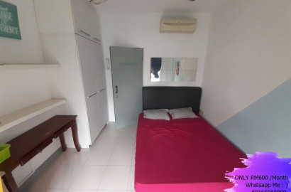 Middle Room at Metropolitan Square, Damansara Perdana, Fully furnished, near IKEA, Curve