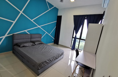 Master room for rent at Green Park Residence Condominium with private Bathroom