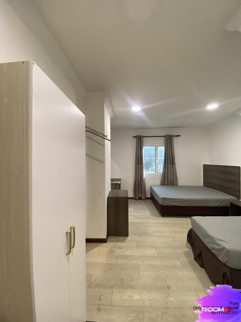 💫2 mins walk to Monorail Imbi @ Hotel Co-living room at Jalan Pudu💫