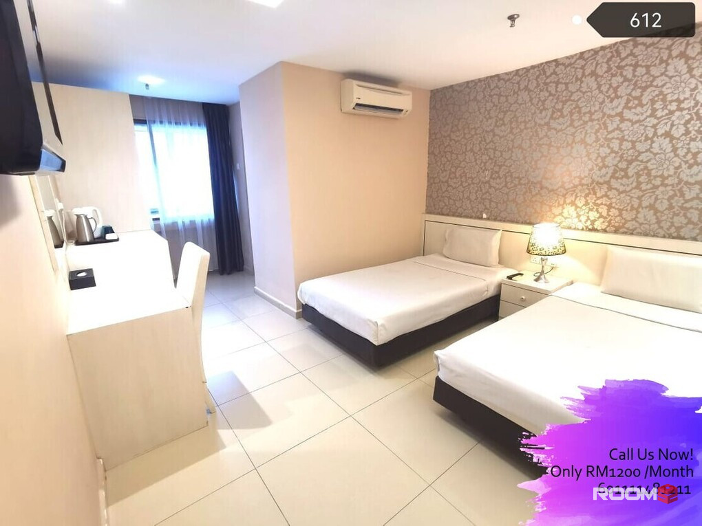 🎃4 mins walk to MRT Bukit Bintang🎃 @ Hotel Co-living room at Jalan Bukit Bintang