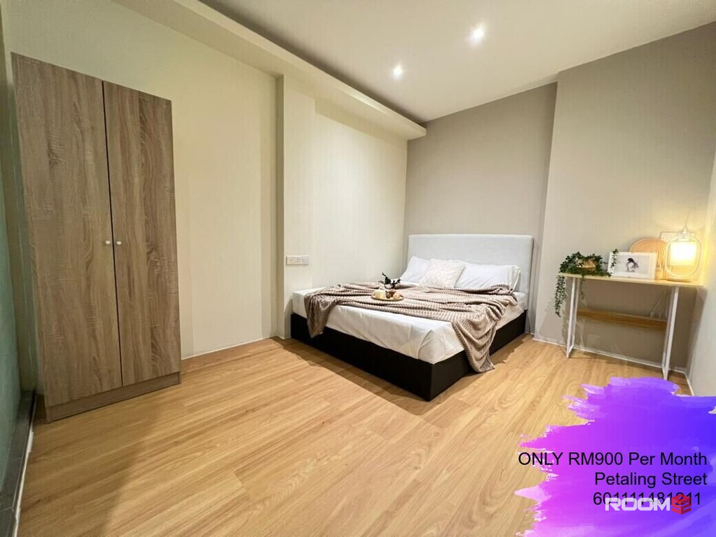 😍5 mins walk to MRT Pasar Seni 😍@ Hotel Co-living room in Petaling Street