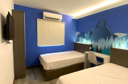 1 + 1 double single bed, immediate move in.
