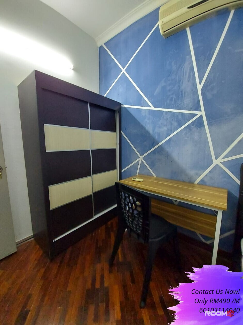 ⚠️Promotion💥Zero Deposit💥Near Help University, Subang Bestari Landed House, Fully Furnish Single Room With Aircond,