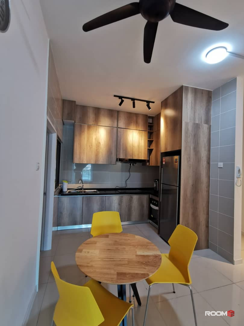 100% Free, Aircond+Wifi Room at Fortune Perdana Lakeside, Kepong