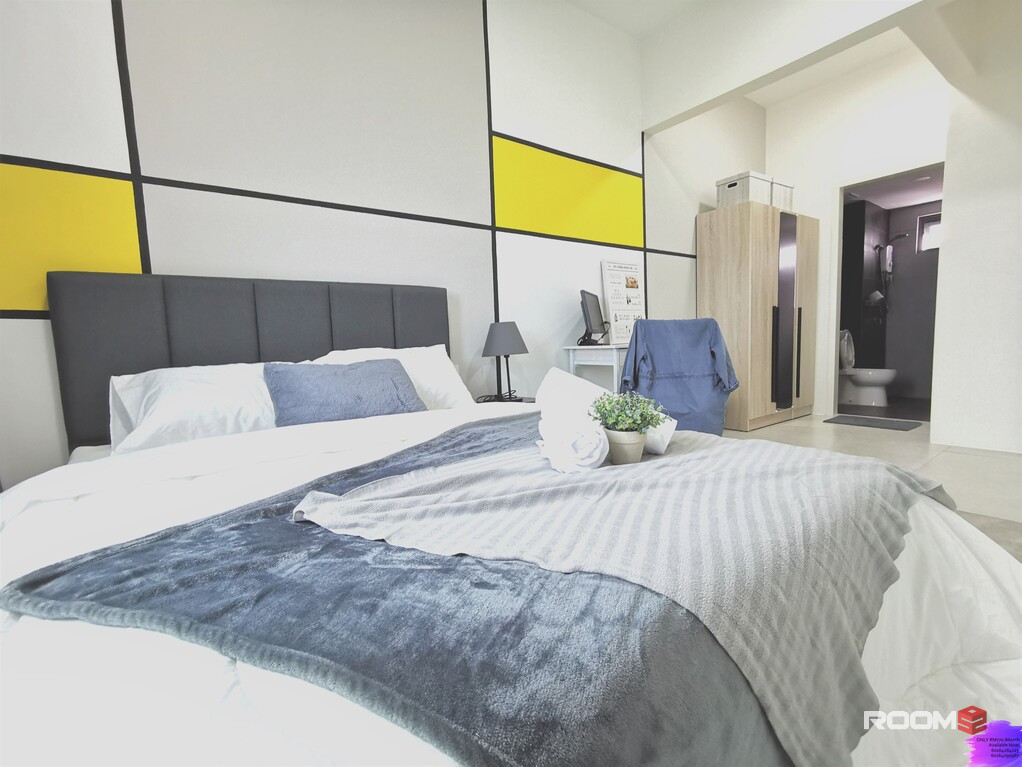 Muslim Female Fully Furnished Master bedroom at Meritus Residensi