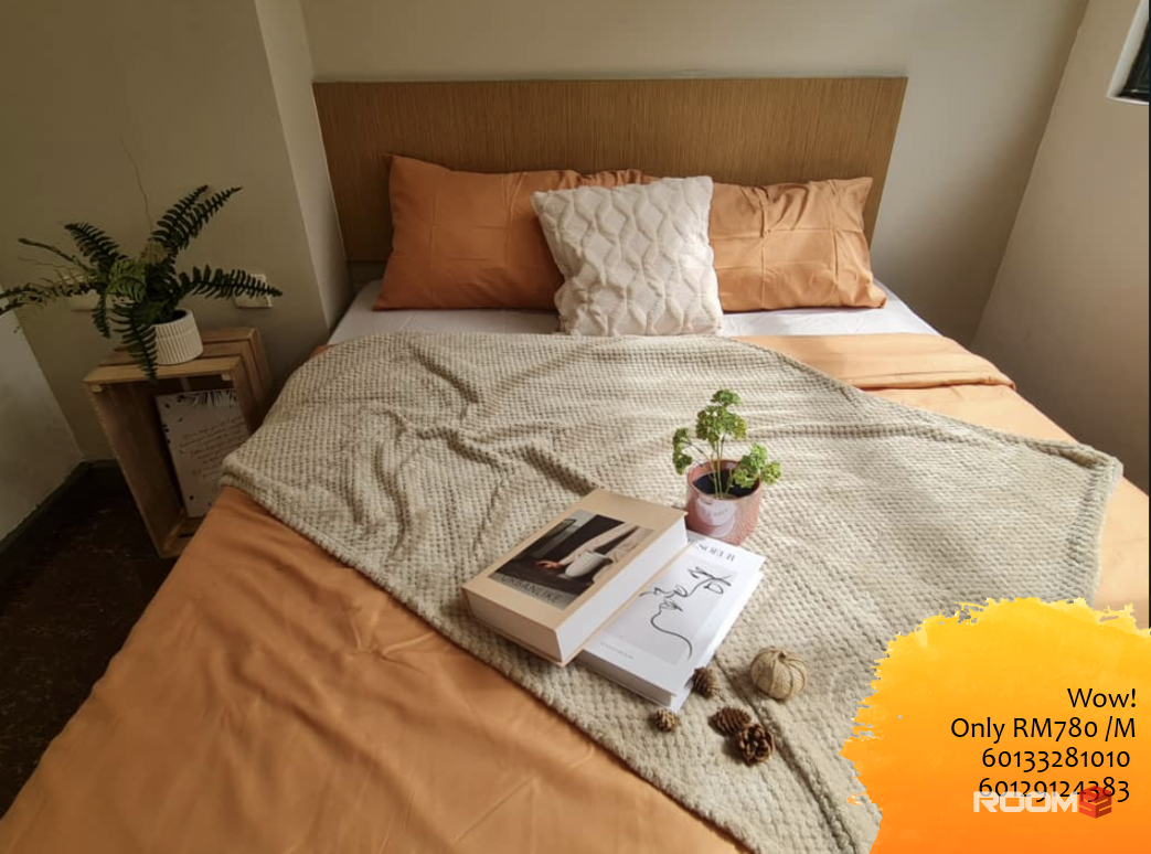 Studio Size Room in Taman Shamelin💥Fully Furnished☄️Move In Ready⚡️Sunway Velocity🌟Mytown⭐️1 Shamelin Mall⚡️Maluri☄️Pu
