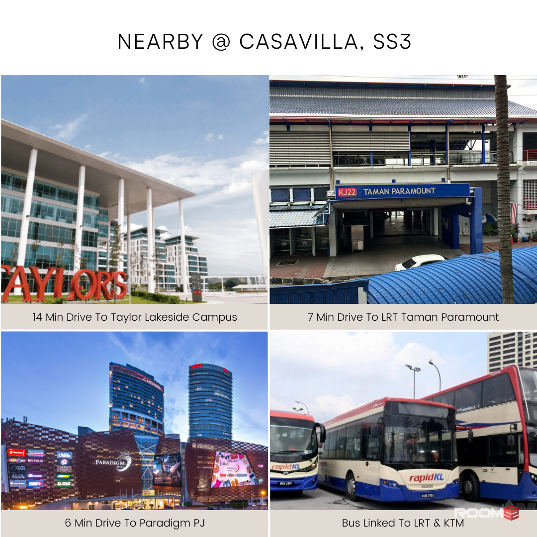 Rent ZERO DEPOSIT Room With Us Only 6 Min Drive To Paradigm Mall 🏢🚌