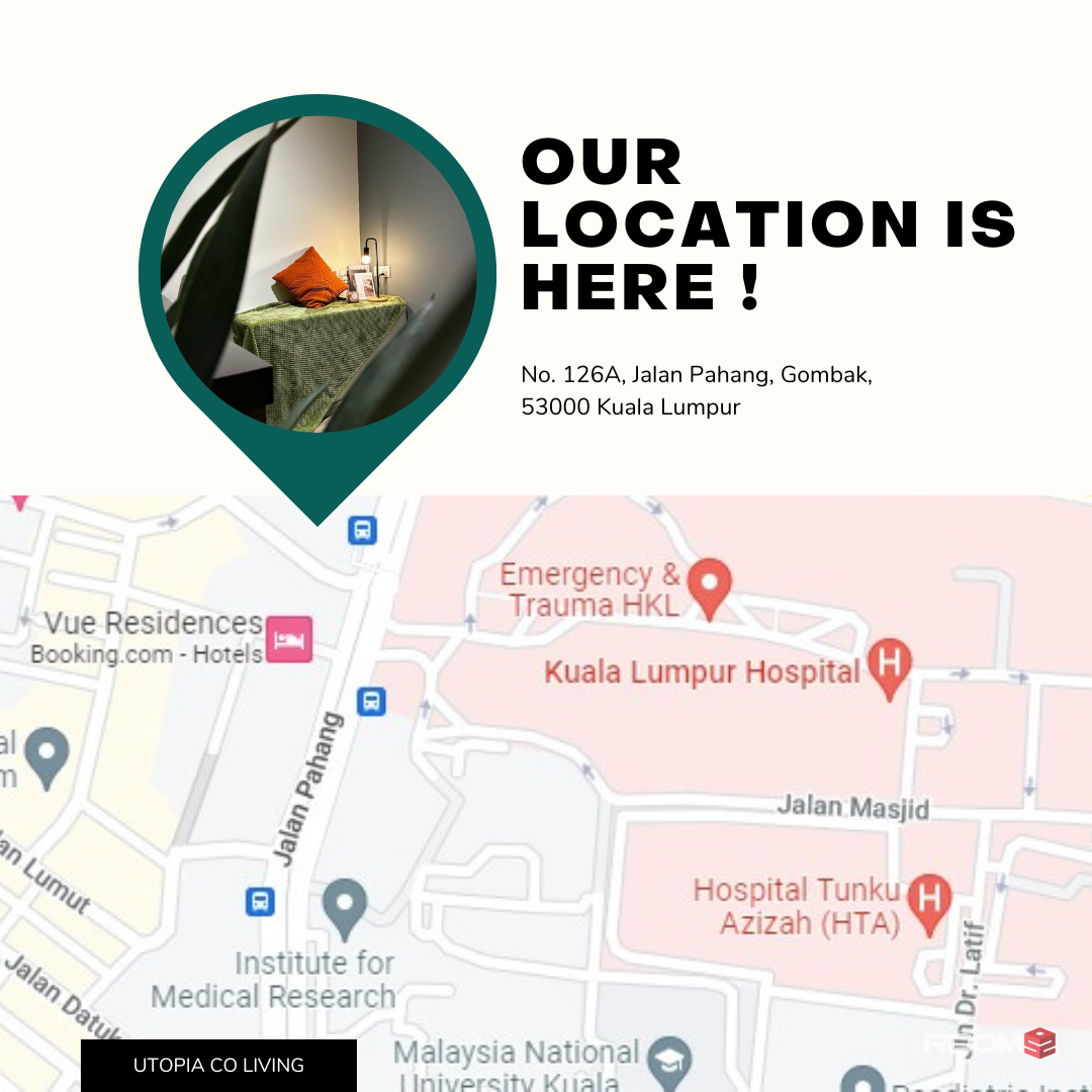 Rent a Room WITHOUT Regrets!👏🏼  ZERO DEPOSIT Room At Titiwangsa
