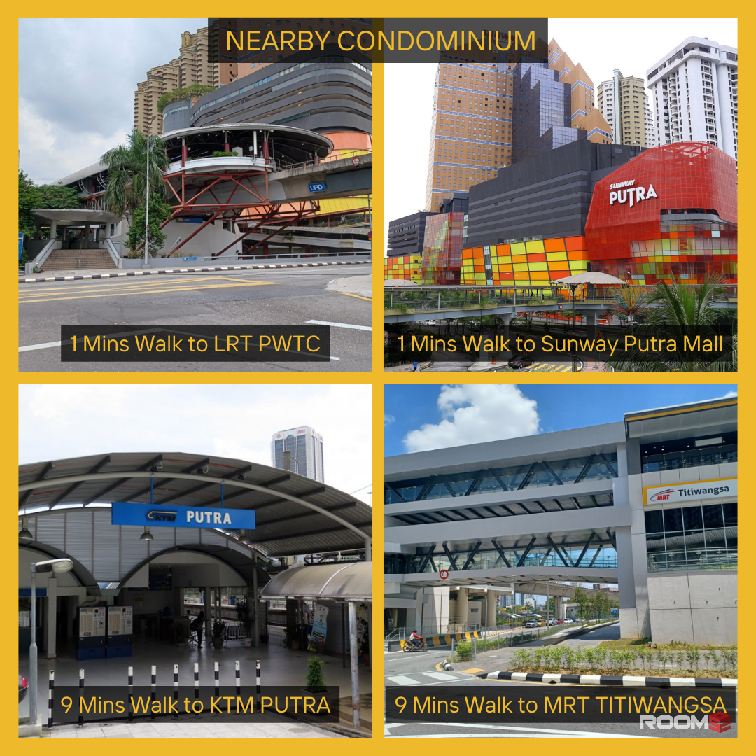 1 MONTH DEPOSIT ONLY✅🔥[MEDIUM ROOM] Only 1 mins walk to LRT PWTC Station & Sunway Putra Mall [KL City Centre Area] 🚄 �