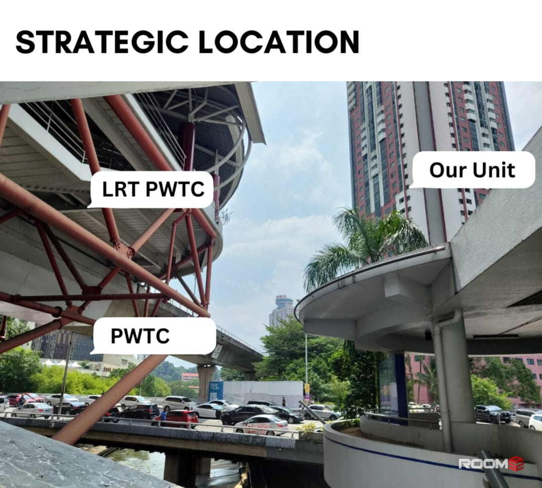1 MONTH DEPOSIT ONLY✅🔥[MEDIUM ROOM] Only 1 mins walk to LRT PWTC Station & Sunway Putra Mall [KL City Centre Area] 🚄 �
