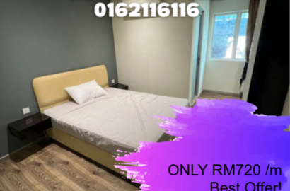 Zero Deposit🔥🛏️Queen Bed Room for Rent @ KL City Centre 🌟WiFi A/C 313