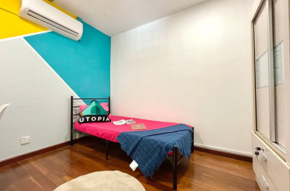 Room With Amazing Rooftop Overlooking KLCC 📶 5 Min To MRT Ampang Park