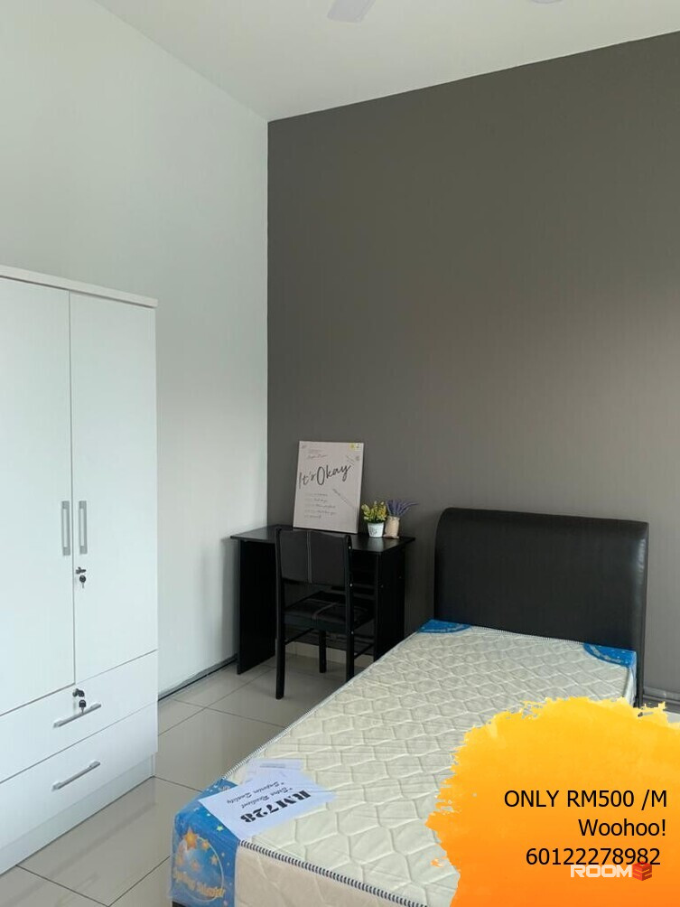 Fully Furnished with WiFi and Air Cond, Single Room for rent at Bandar Sri Sendayan, Sendayan