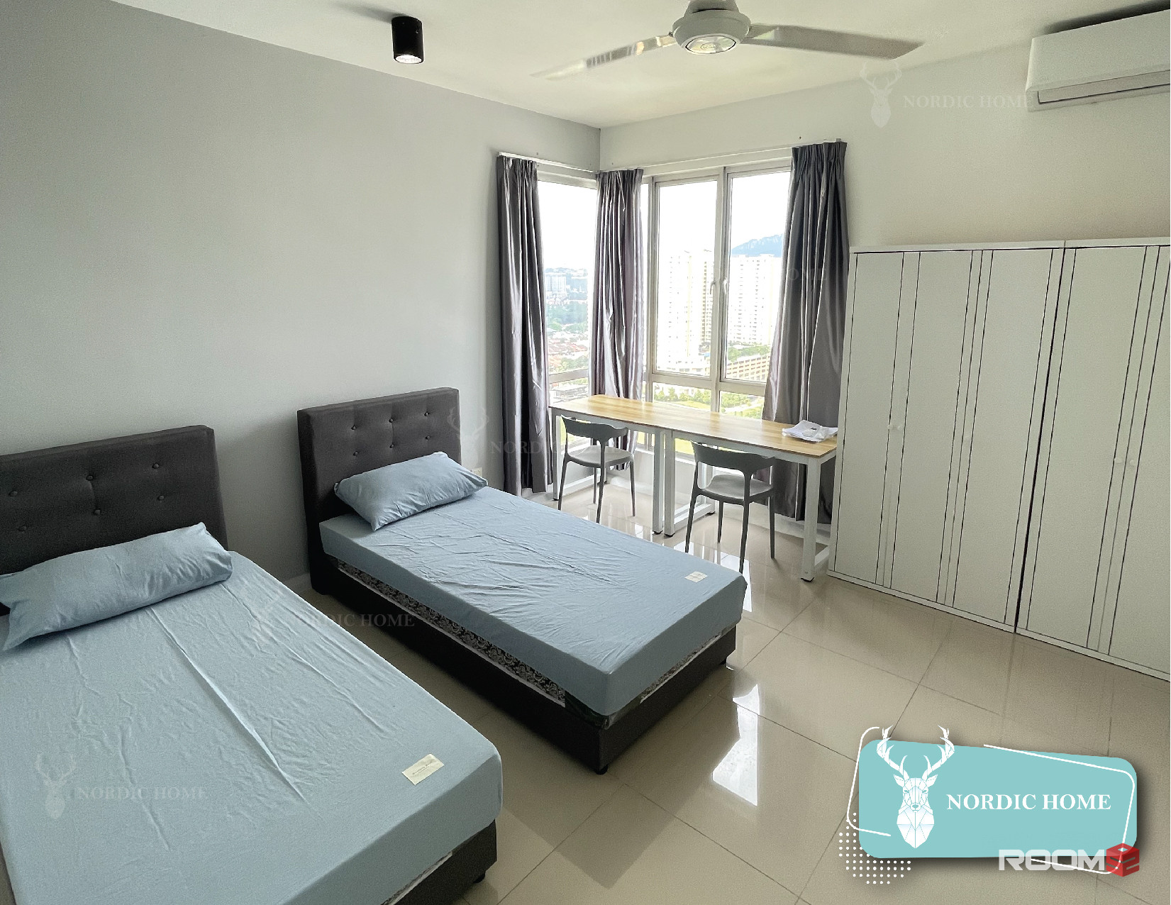 【Low Deposit & New Renovation】Platinum Lake PV15 Aircon Room, Setapak
