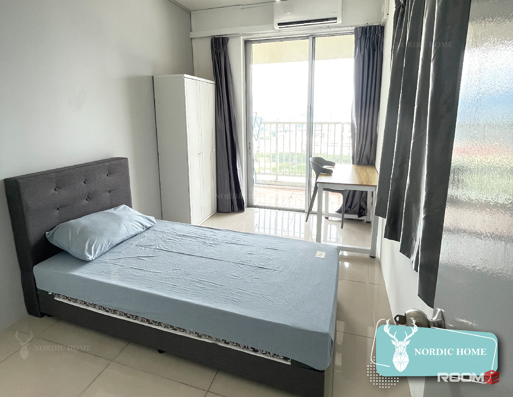 【Low Deposit & New Renovation】Platinum Lake PV15 Aircon Room, Setapak