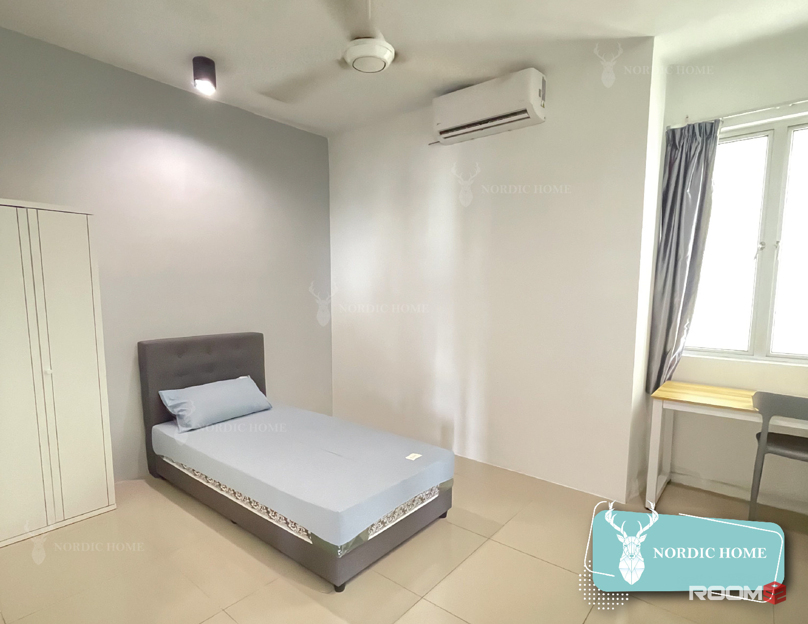 【Low Deposit & New Renovation】Platinum Lake PV15 Aircon Room, Setapak