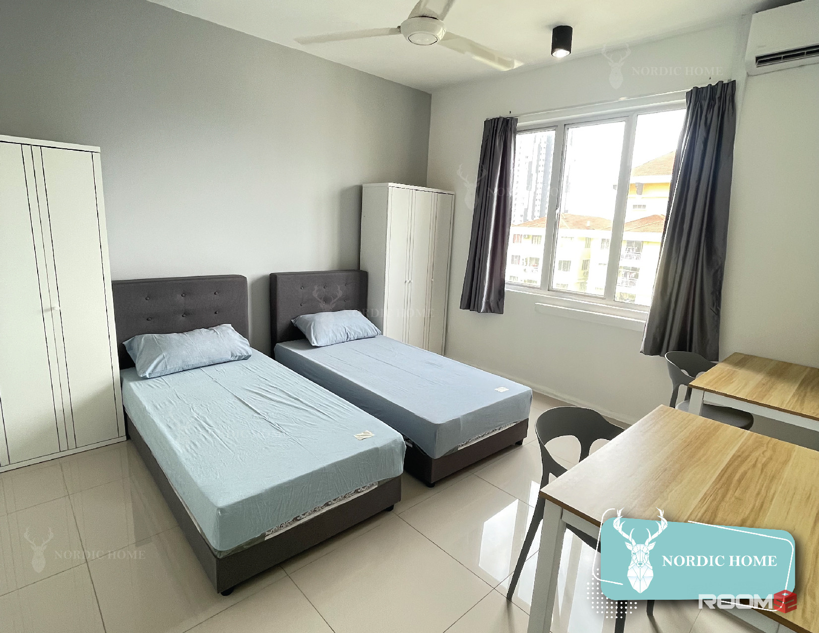 【Low Deposit & New Renovation】Platinum Lake PV15 Aircon Room, Setapak