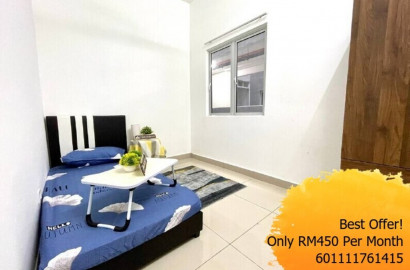 Bilik Sewa Permata Residence 🔥📣Hospital Sungai Long 📍AEON📍SG LONG GOLF COUNTRY CLUB🚊MRT🎓UTAR