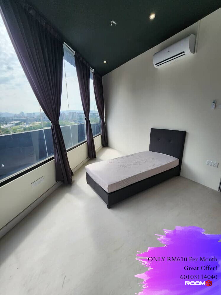 5min to Monorail IMBI❗❗City View Single Room with Private Bathroom🔥Hotel Style Co-living at Bukit Bintang, Pudu, Cheap&