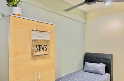 Rent rooms with ZERO Deposit & Flexible Contract ! Enjoy FREE WiFi! 😈Single room for rent at Warisan Cityview