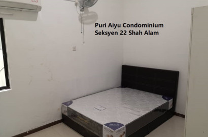 puri aiyu condominium seksyen 22 shah alam room for rent (mix gender house)