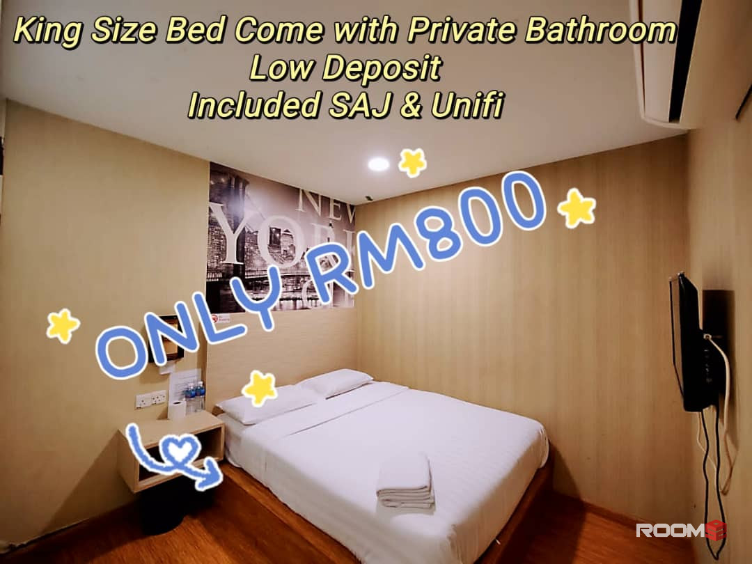 Bilik Murah Taman Universiti @ Johor Bahru (Aircon Wifi sedia) Personal Tandas