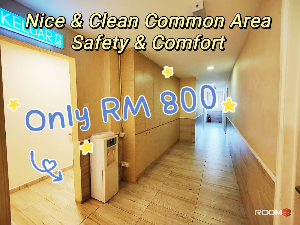 Bilik Murah Taman Universiti @ Johor Bahru (Aircon Wifi sedia) Personal Tandas
