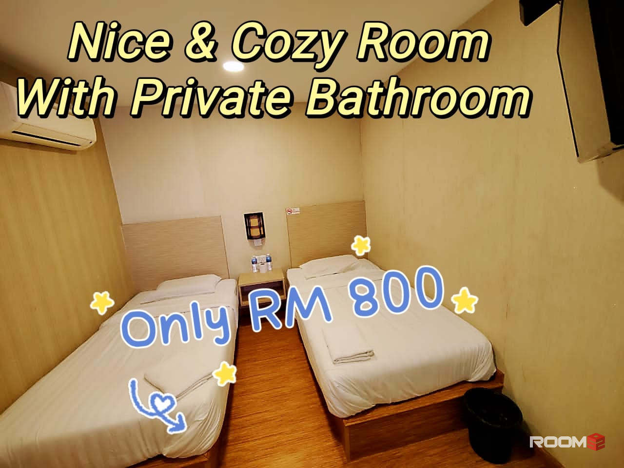 Bilik Murah Taman Universiti @ Johor Bahru (Aircon Wifi sedia) Personal Tandas