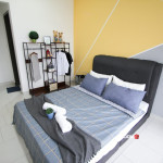 Fully-Furnished Master Room with Private Bathroom, Big Window & A/C Fan in Astetica Residences, Seri Kembangan