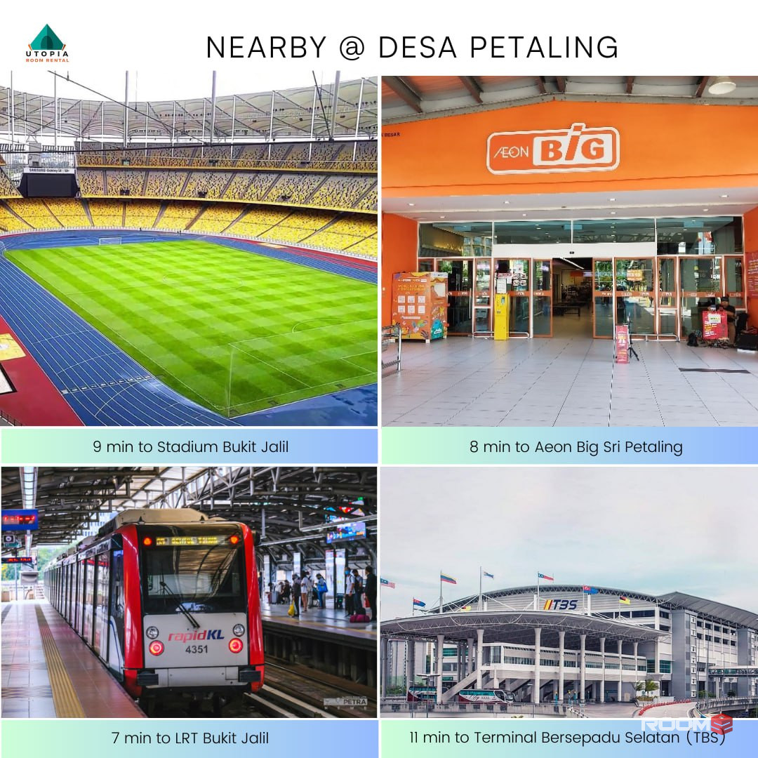 ⭐️⭐️ Your Ideal Room Awaits! 🏠 Only  5 min walk to Giant Desa Petaling 🛒🛒