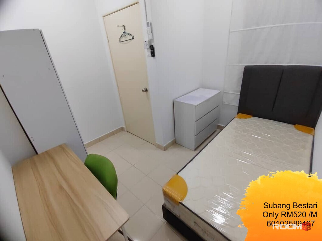 [NEARBY HELP SUBANG 2] Single Room with Window & AC at Seri Atria Apartment, Subang Bestari