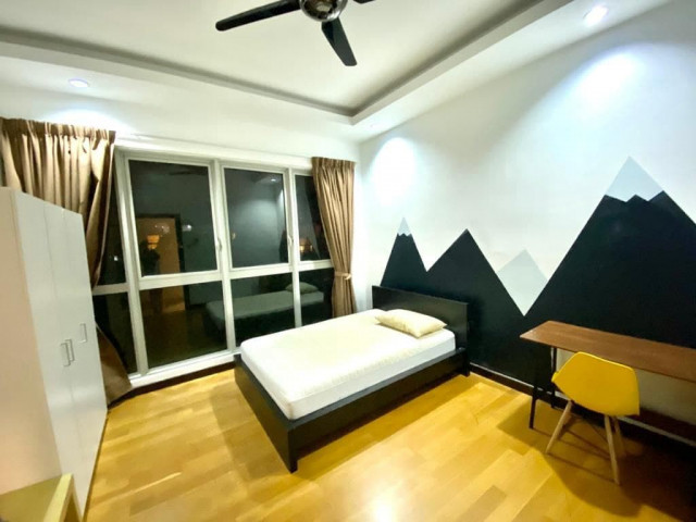 💢Stress Everytime Get A Bad Housemate! No Share Room! You in A Right Way Now🦸‍♀‍! 💺Fully Furnished Mixed Unit Master Room RM900!!